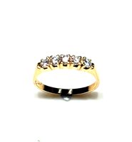 Anello Sommer Gioielli Donna CLASSICI in Oro giallo Diamante RIVIER DIA CT 0.35 G OV